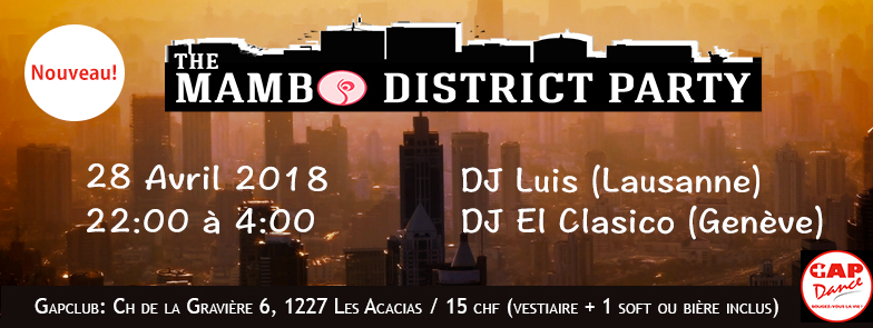 The Mambo District Party – GAPDance Edition – 28.04.2018