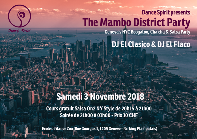 The Mambo District Party – 3 Nov. 2018